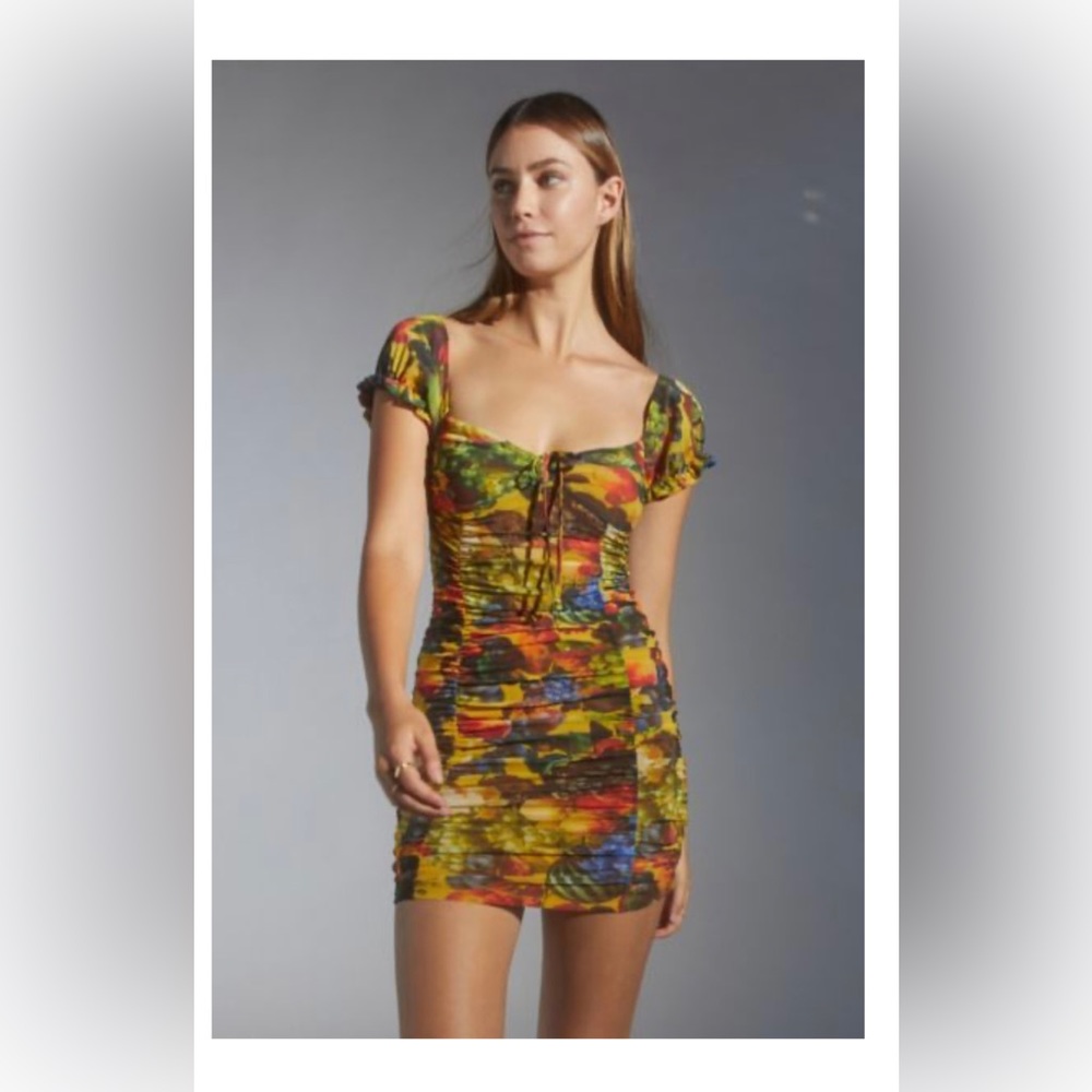 Urban Outfitters Mesh Fruit Dress